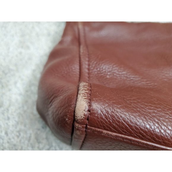 Kate Spade Crossbody Purse Brown Pebbled Cow Leather - Picture 3 of 11